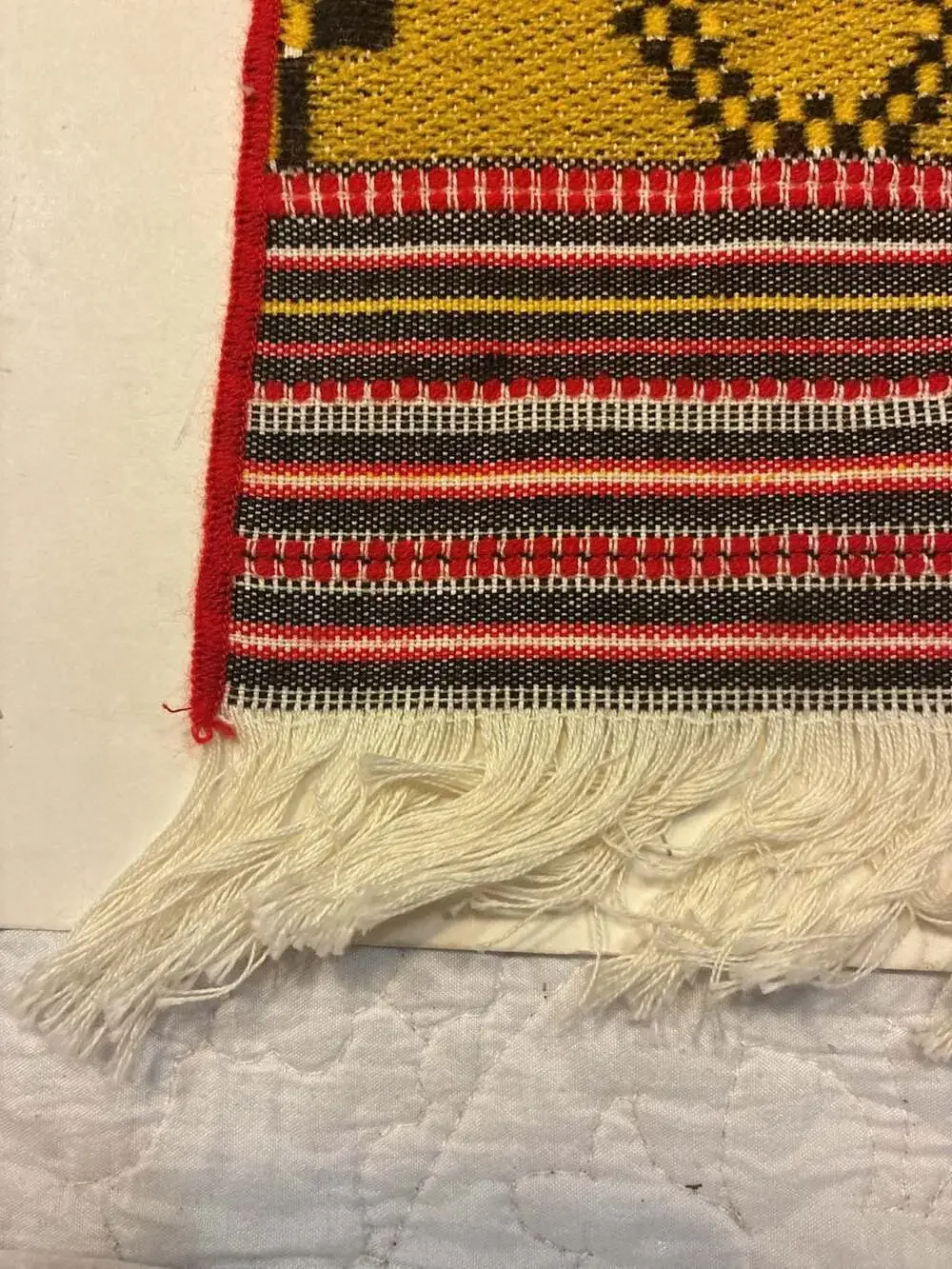 Handwoven Traditional Geometric Pattern Kilim Table Runner